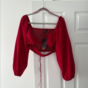 Lioness Red Women's off the shoulder Top size M